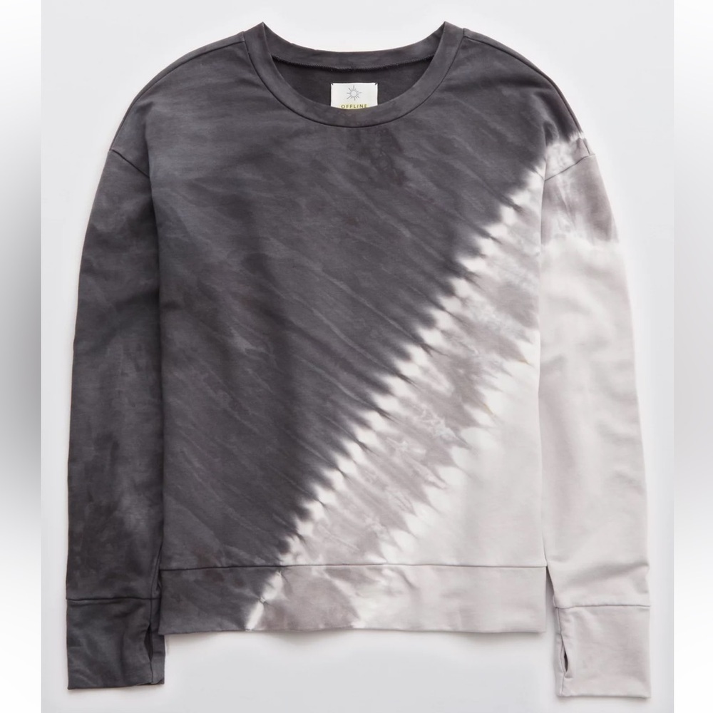 Offline By Aerie Tie Dye Long sleeve Casual Crewneck Sweatshirt Size Large